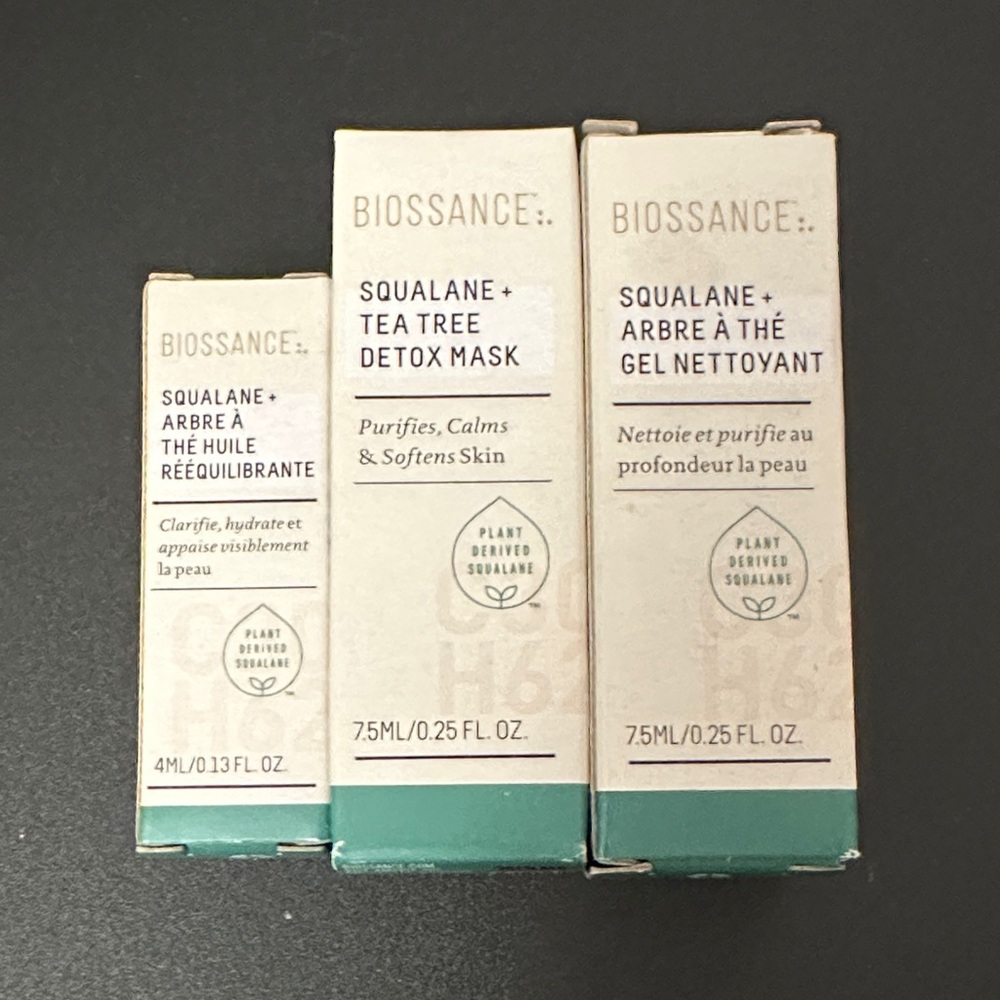 Biossance Squalane + Tea Tree Detox Mask - White and Green